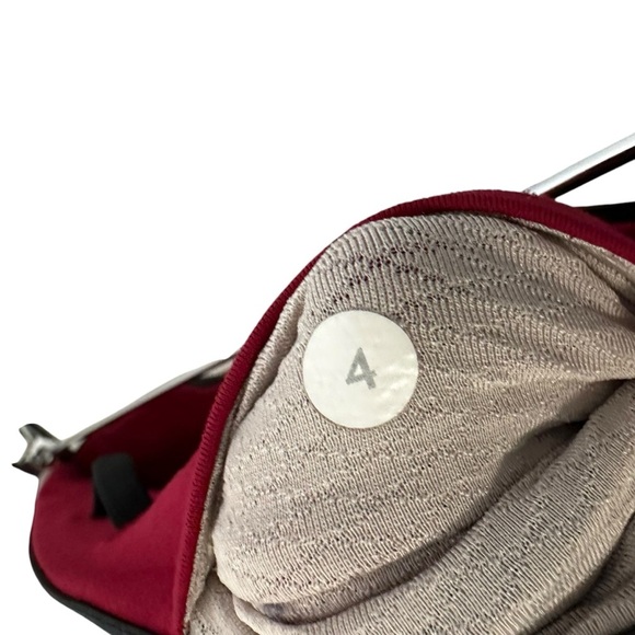 Lululemon Womens What The Sport Short Sz 4 Mini Ziggy Snake Red Tide Cranberry - Picture 10 of 10